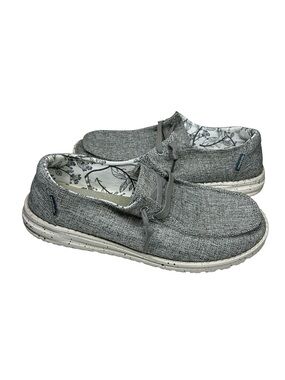 Hey Dude Wendy Linen Iron Lightweight Relaxed Slip On Canvas Sneaker Shoes 9